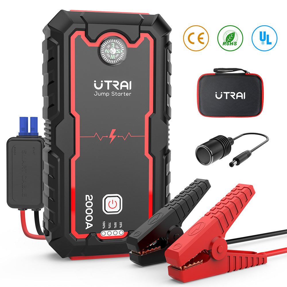 Car Battery Jumper - Emergency Start Power 12V, Large Capacity Mobile Portable Charger