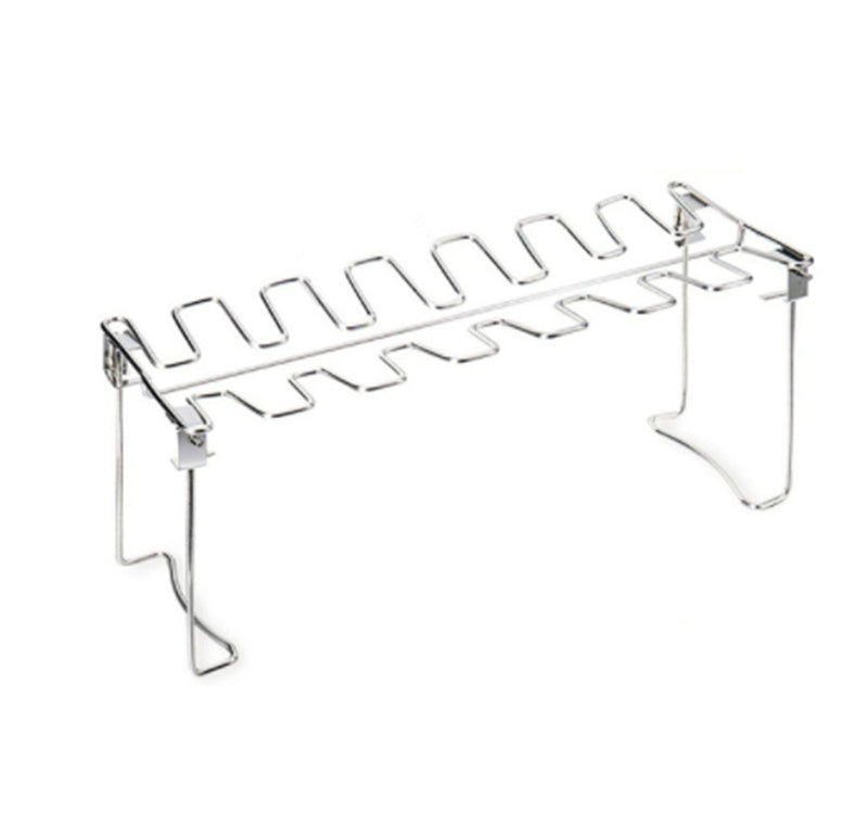 Folding Stainless Steel Grilled Chicken Leg Rack With Bottom Tray Grilled Chicken Rack