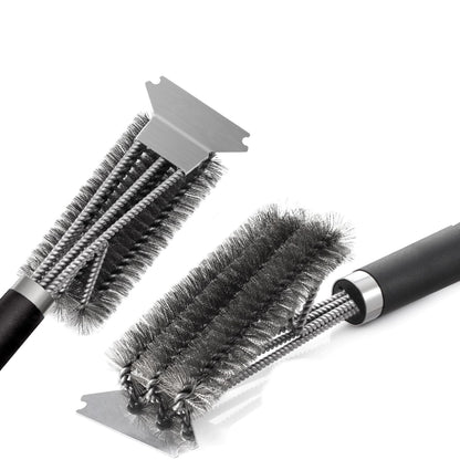 Advanced Grill Brush - Three-headed Oven Grill Cleaning Brush