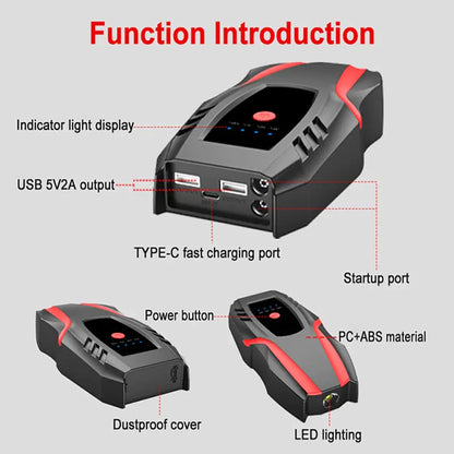 Portable Emergency Car Jumper,  Battery Charger 10000mAh