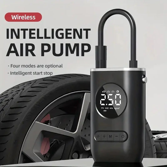 Electric Tire Pump - Portable, Handheld, Wireless with Digital Display