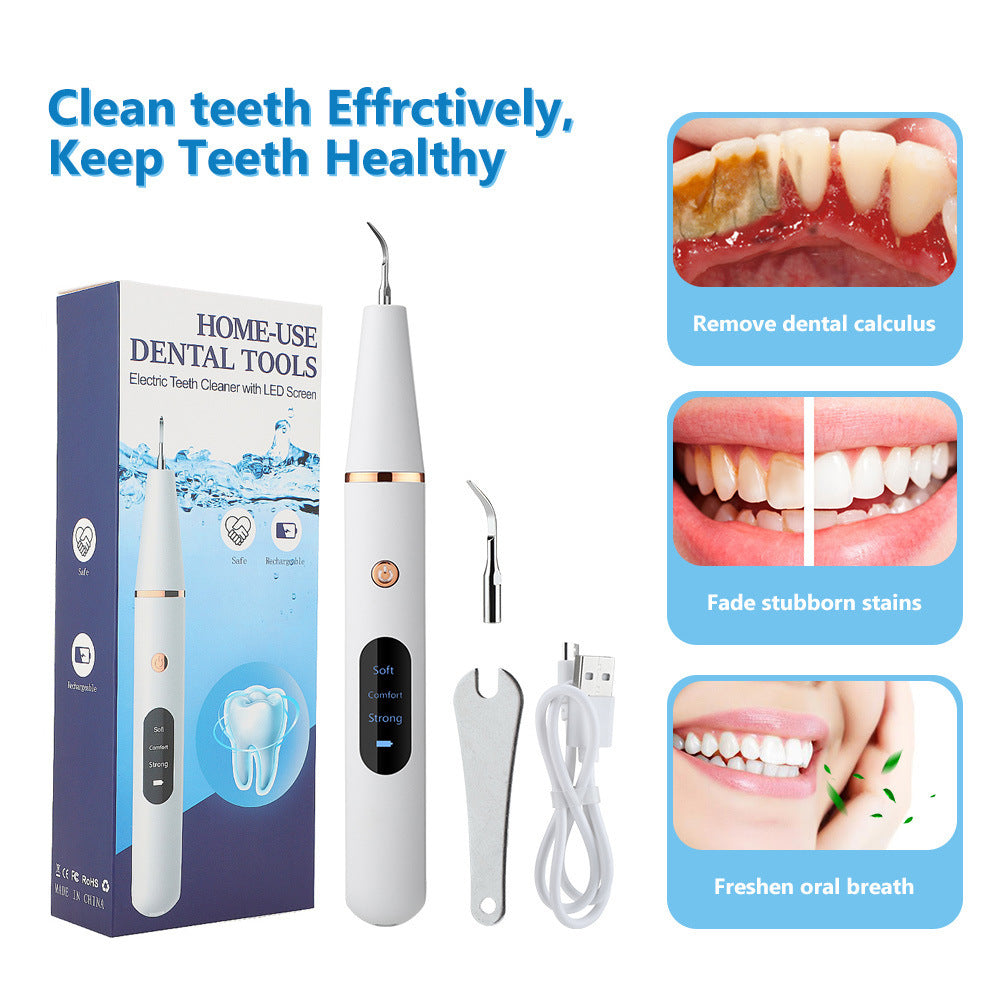Smart Ultrasonic Teeth Scaler With 3 Gears To Remove Tartar And Stains