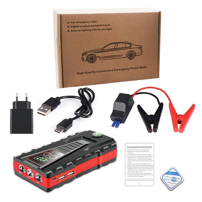 Portable Car Battery Jump Starter - Emergency Assistance