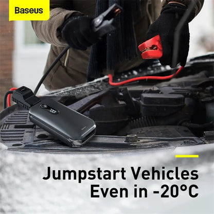 Baseus Portable Car Jump Starter Device Power Bank Emergency 12000mAh High Power 12V Car Battery Booster Auto Starting Device