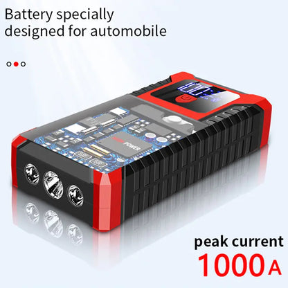 Car Jump Starter 1000A 12V Output 26000mAh/20000mAh  Portable Emergency Start-up Charger for Cars Booster Battery Starting Device