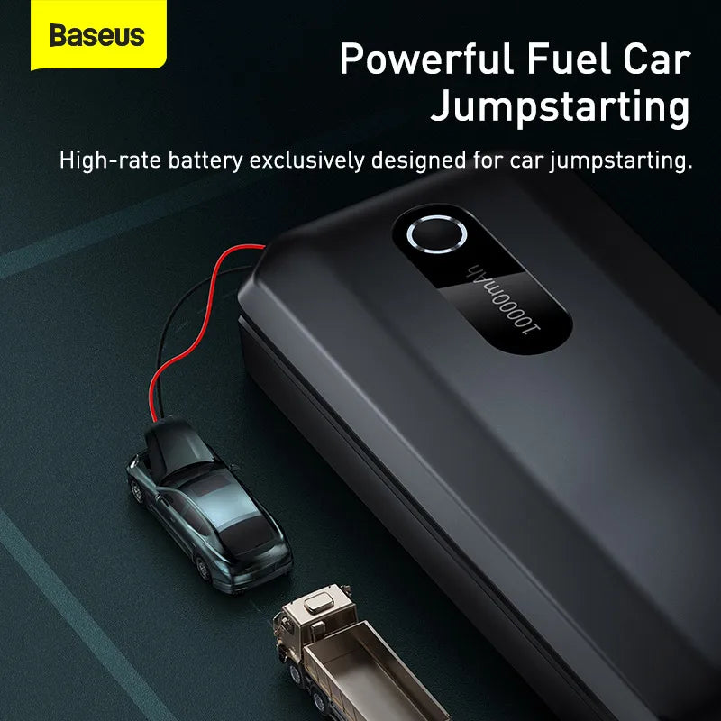 Baseus Car Jump Starter Power Bank 20000mAh 12000mAh Portable Car Booster Emergency Battery Charger 12V 2000A Starting Device