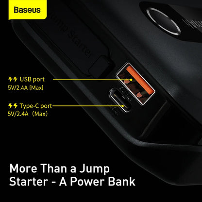 BASEUS Jump Starter Power Bank 12V Booster for Car Start 20000mAh 10000mAh Battery Quick Charger Auto Starting Device Powerbank