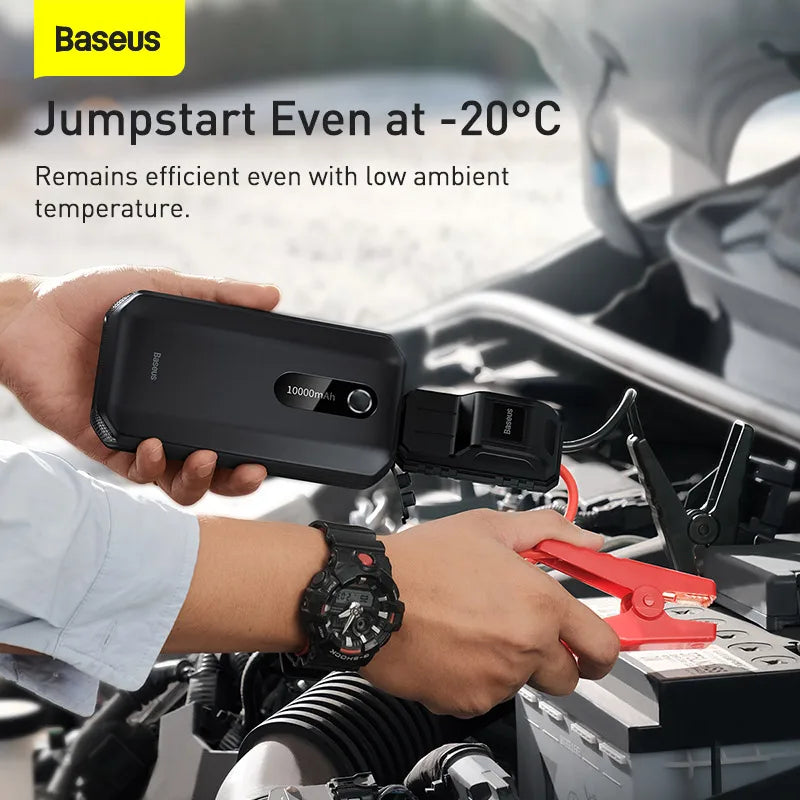 Baseus Car Jump Starter Power Bank 20000mAh 12000mAh Portable Car Booster Emergency Battery Charger 12V 2000A Starting Device