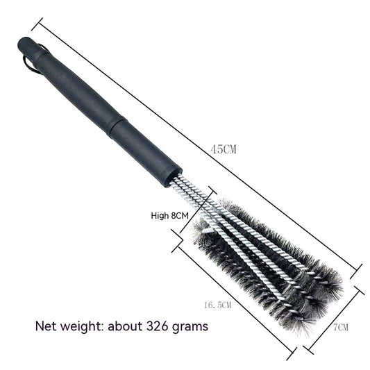 Three-head Stainless Steel Barbecue Grill Cleaning Brush - THIS 'N THAT STORE